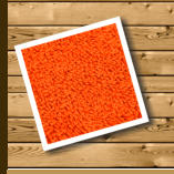 Voorbeeld oranje badstof